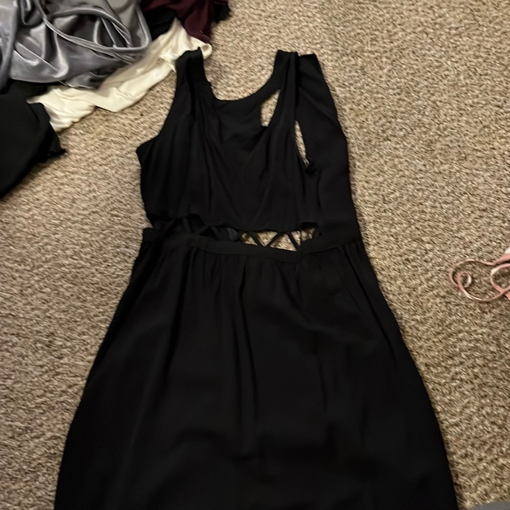 H & M black mini dress